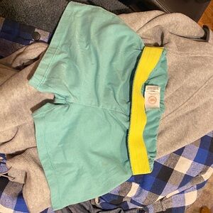 Wonder Nation Teal and Yellow Kids Shorts